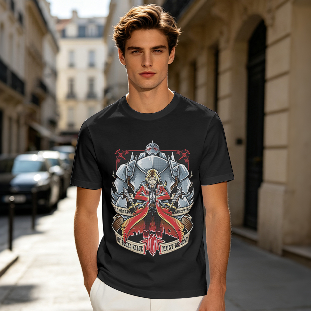 Fullmetal Alchemist Elric Brothers Graphic T-Shirt