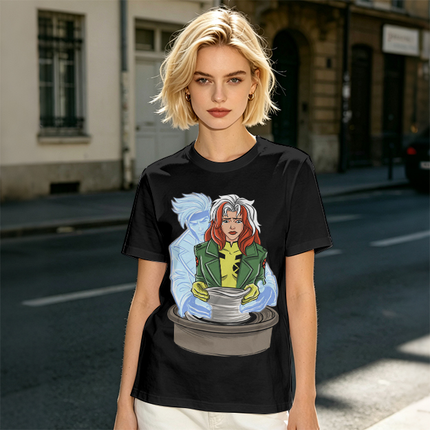 X-Men Rogue and Iceman Pottery Graphic Tee