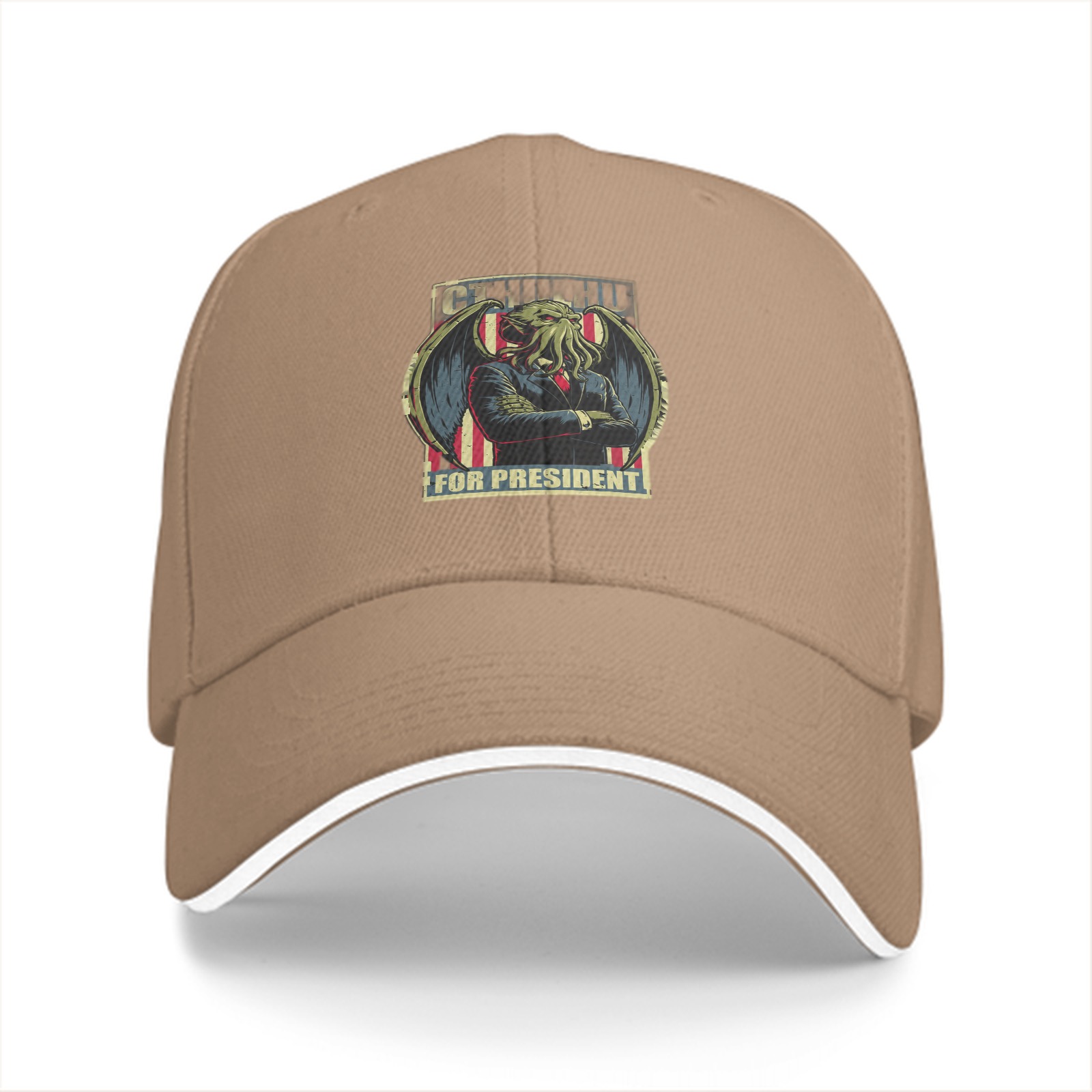 Cthulhu For President Graphic Black Baseball Cap