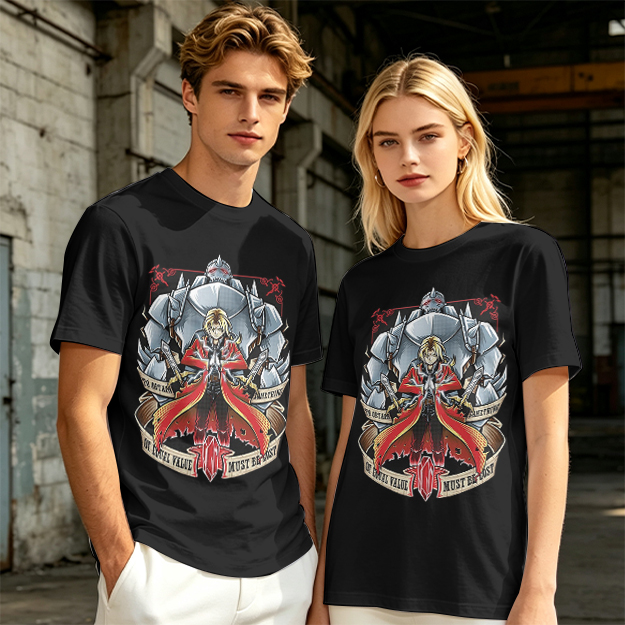 Fullmetal Alchemist Elric Brothers Graphic T-Shirt