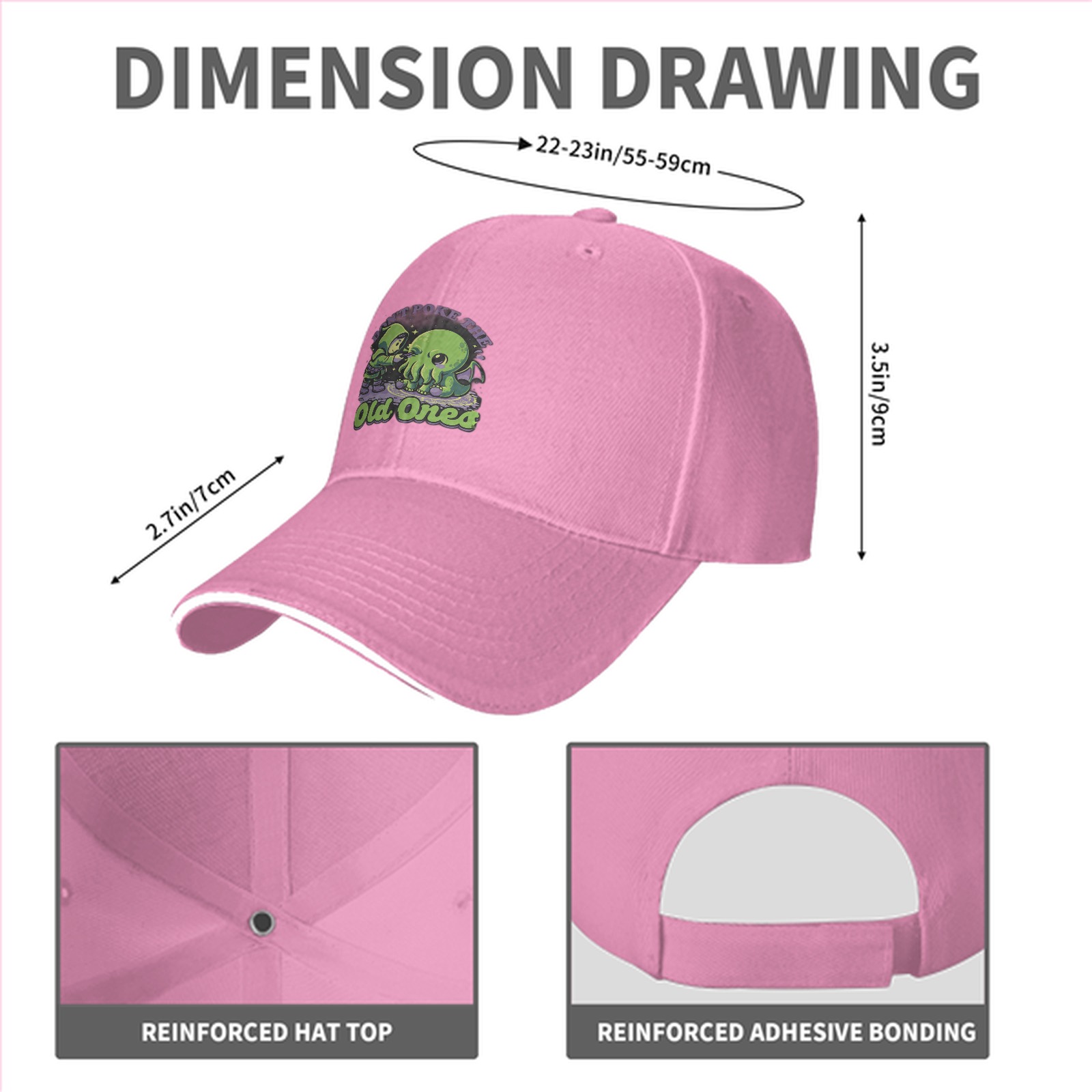 Don't Poke The Old Ones Cthulhu Graphic Baseball Cap