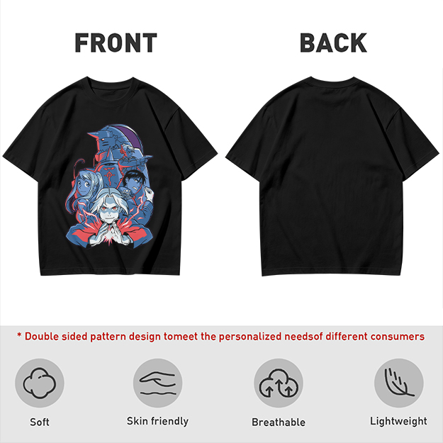 Fullmetal Alchemist Character Group Graphic T-Shirt