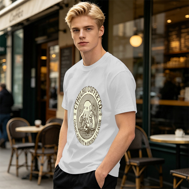 Cthulhu Coffee Co. Cosmic Flavor Graphic T-Shirt