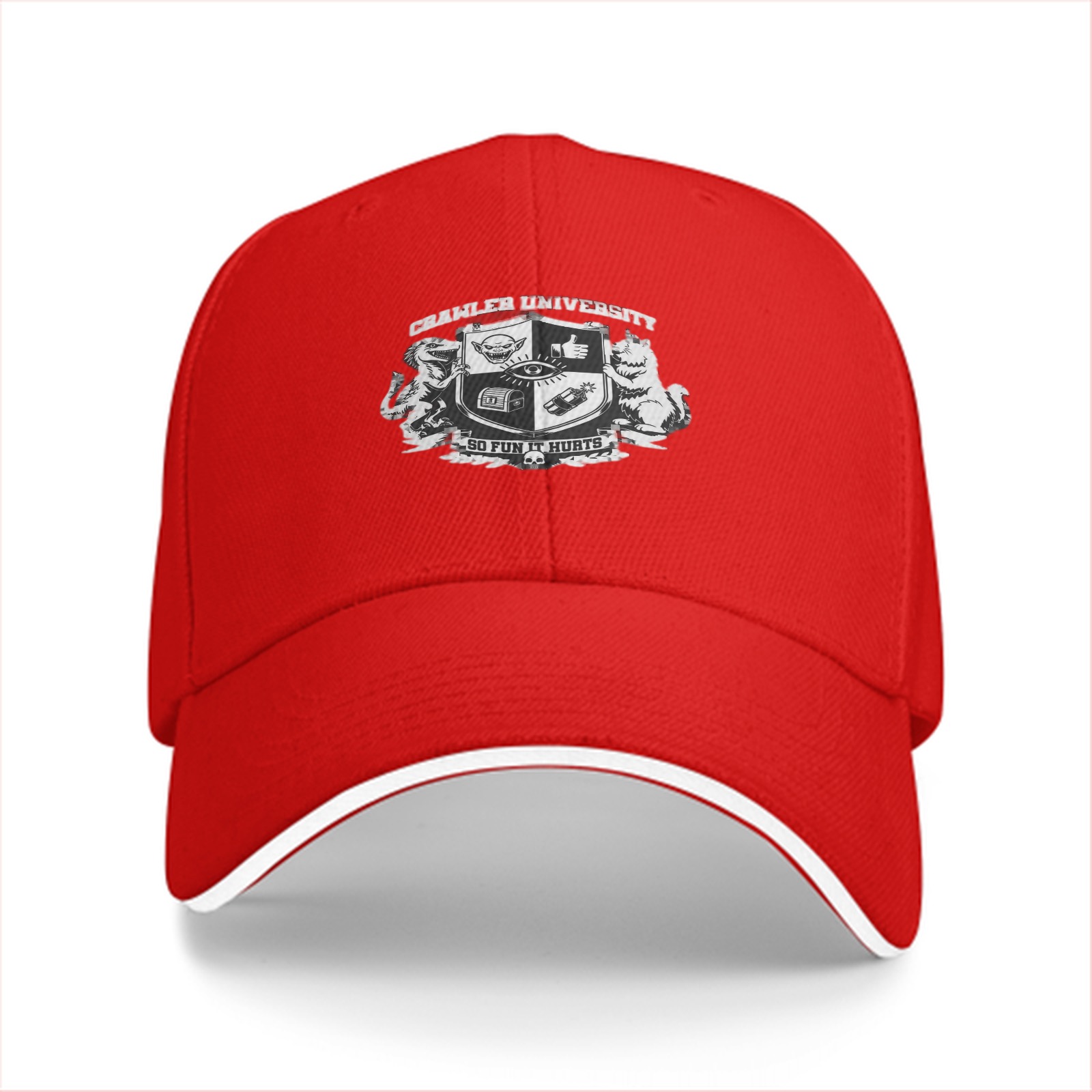 Crawler University So Fun It Hurts Graphic Baseball Cap