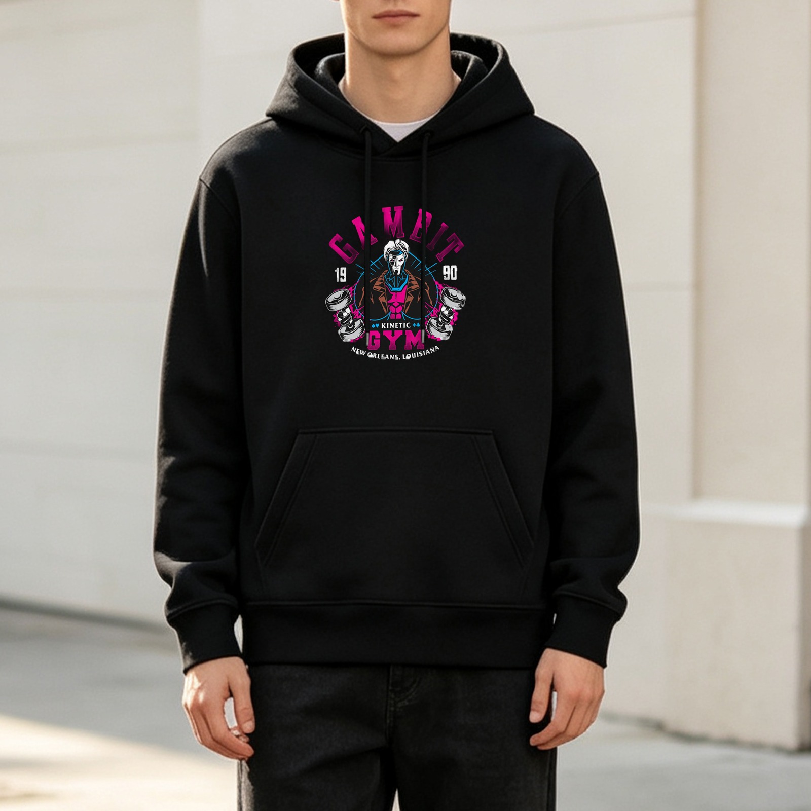 Gambit Kinetic Gym 1990 New Orleans Graphic Hoodie