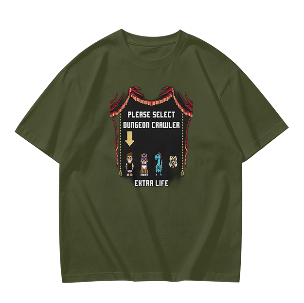 Dungeon Crawler Character Selection Gamer T-Shirt