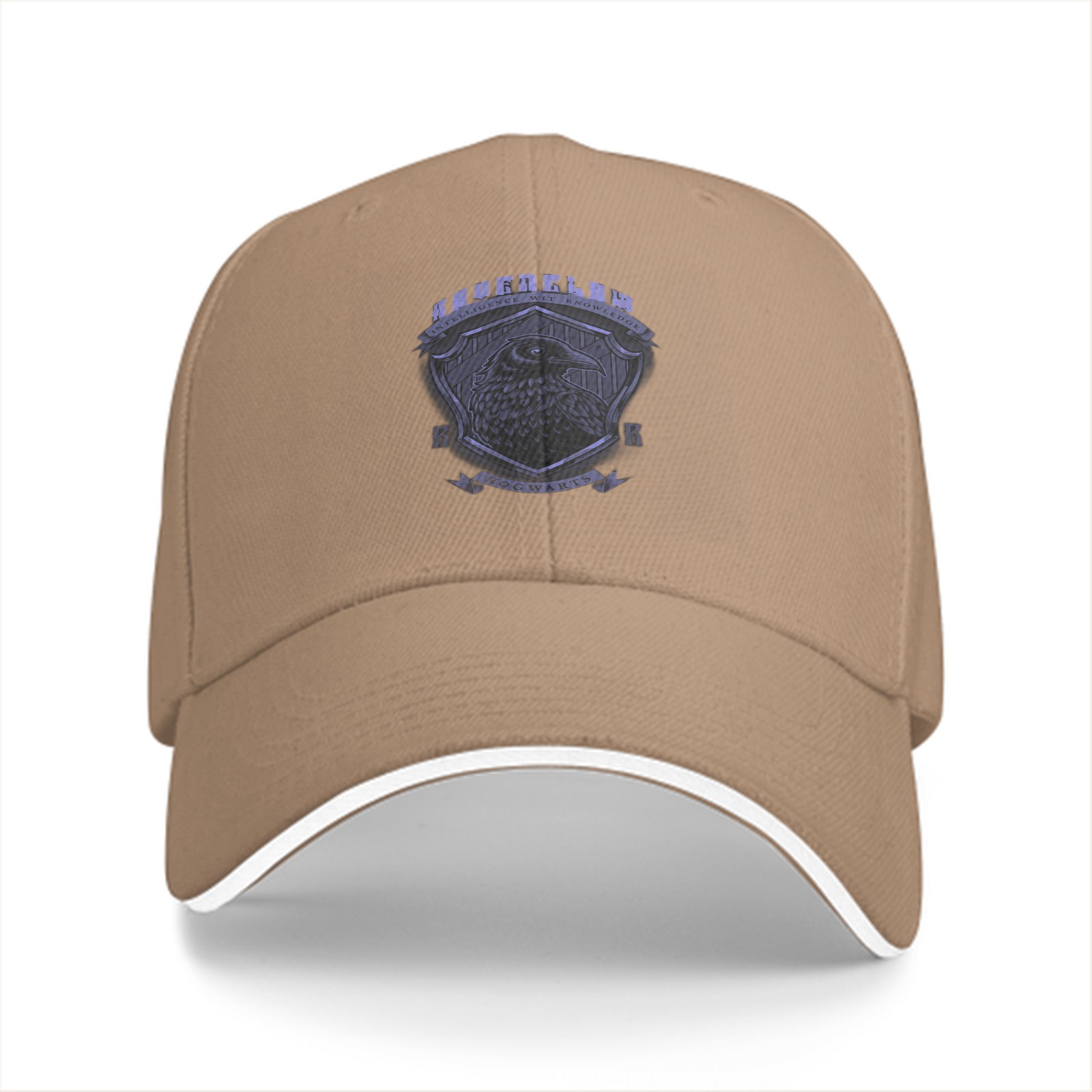 Black Ravenclaw themed baseball cap with house crest