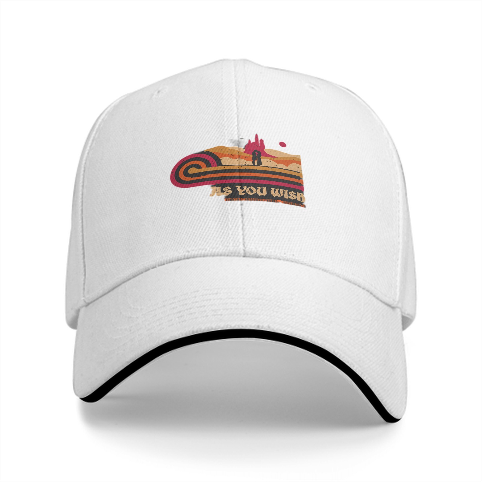 As You Wish Retro Landscape Graphic Baseball Cap