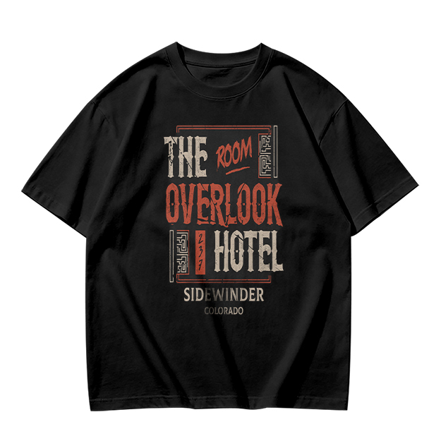 Olive t-shirt with Overlook Hotel Themed Graphic Print