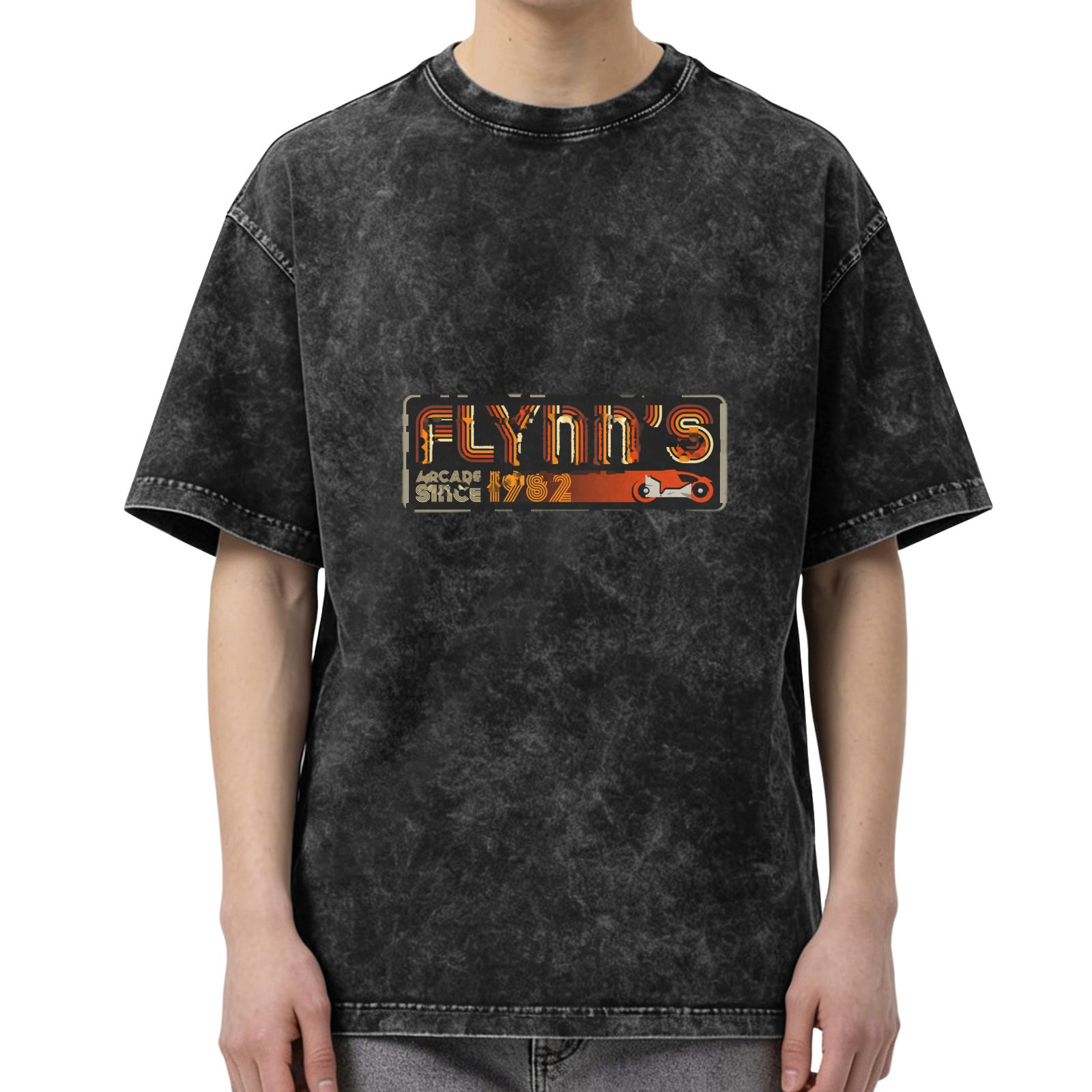 Flynn's Arcade Since 1982 Vintage Wash T-Shirt - Retro 80s Gaming Tee