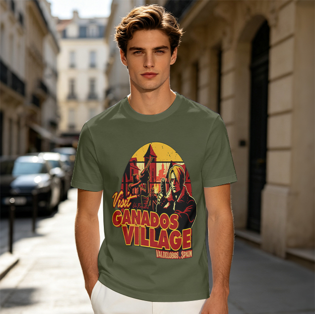 Visit Ganados Village Resident Evil Themed Graphic T-Shirt
