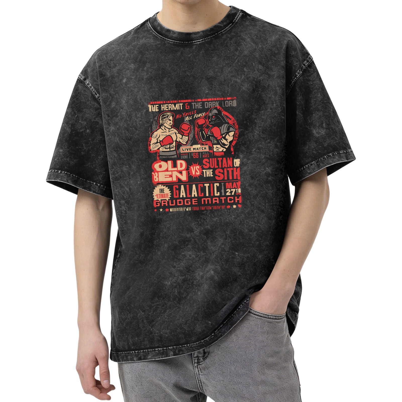 Old Ben vs Sultan of the Sith Galactic Grudge Match Vintage T-Shirt