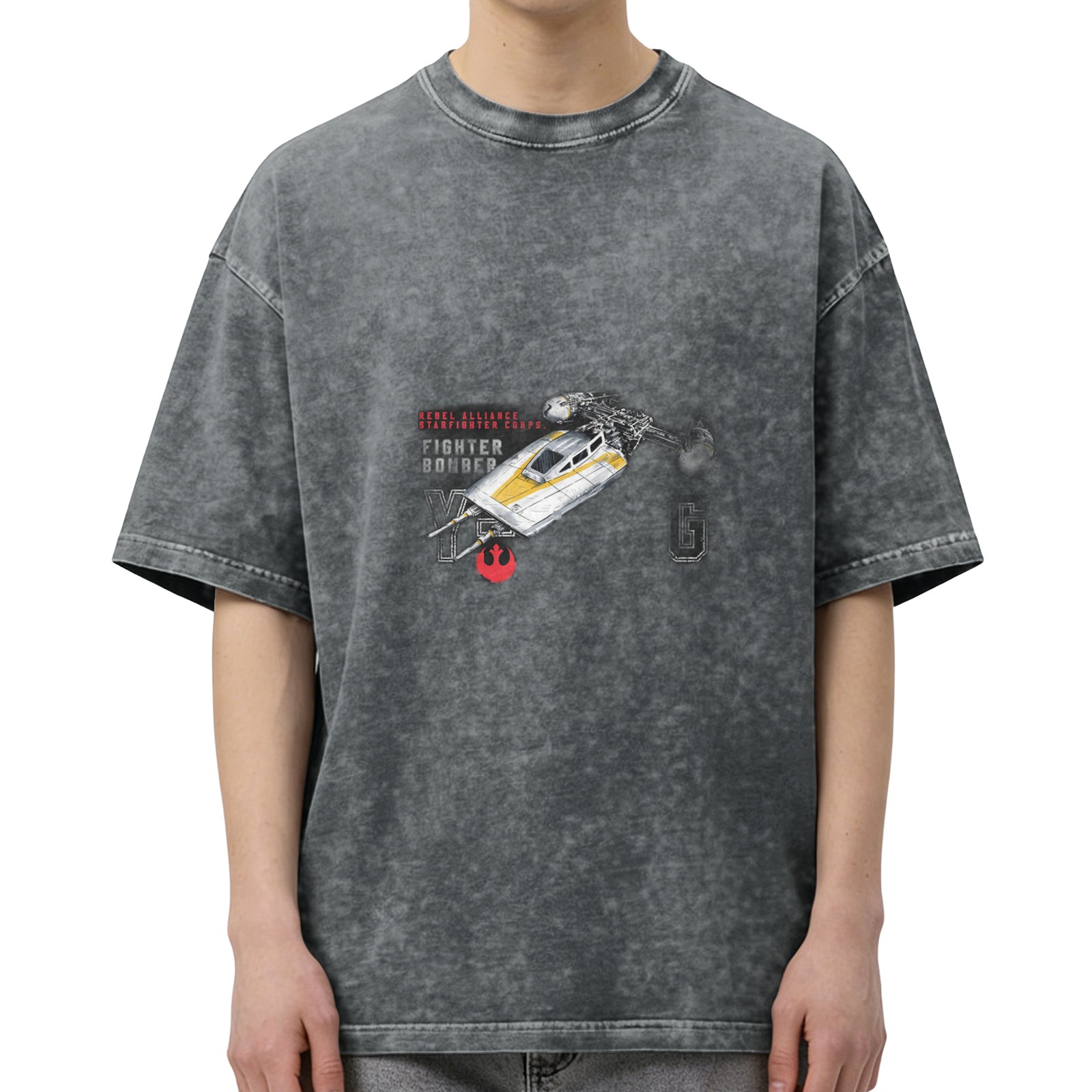 Star Wars Rebel Y-Wing Fighter Bomber Stonewashed T-Shirt