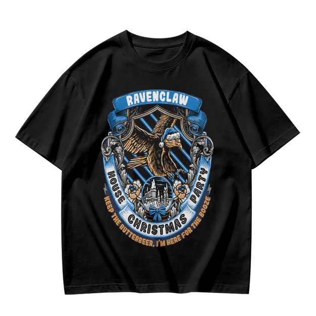 Ravenclaw House Christmas Party T-Shirt with Butterbeer Theme