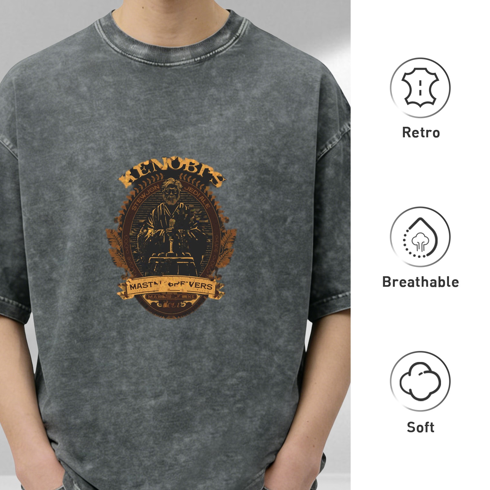 Kenobi's Master of Vers Vintage Graphic T-Shirt