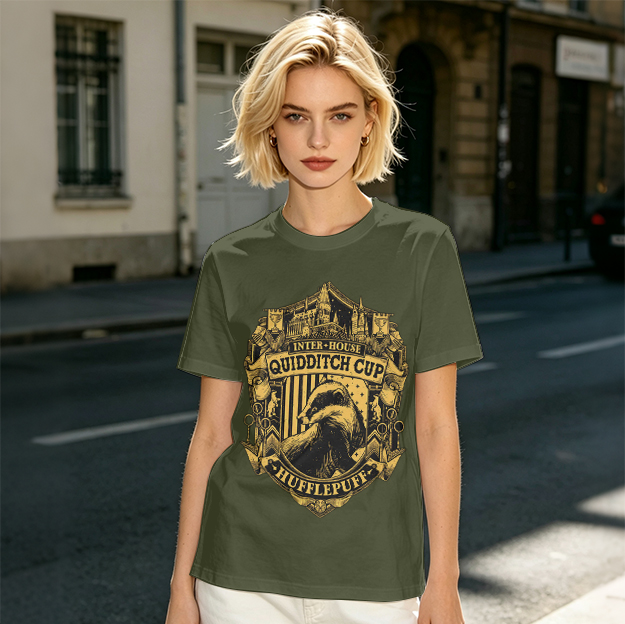 Hufflepuff Inter-House Quidditch Cup Crest T-Shirt