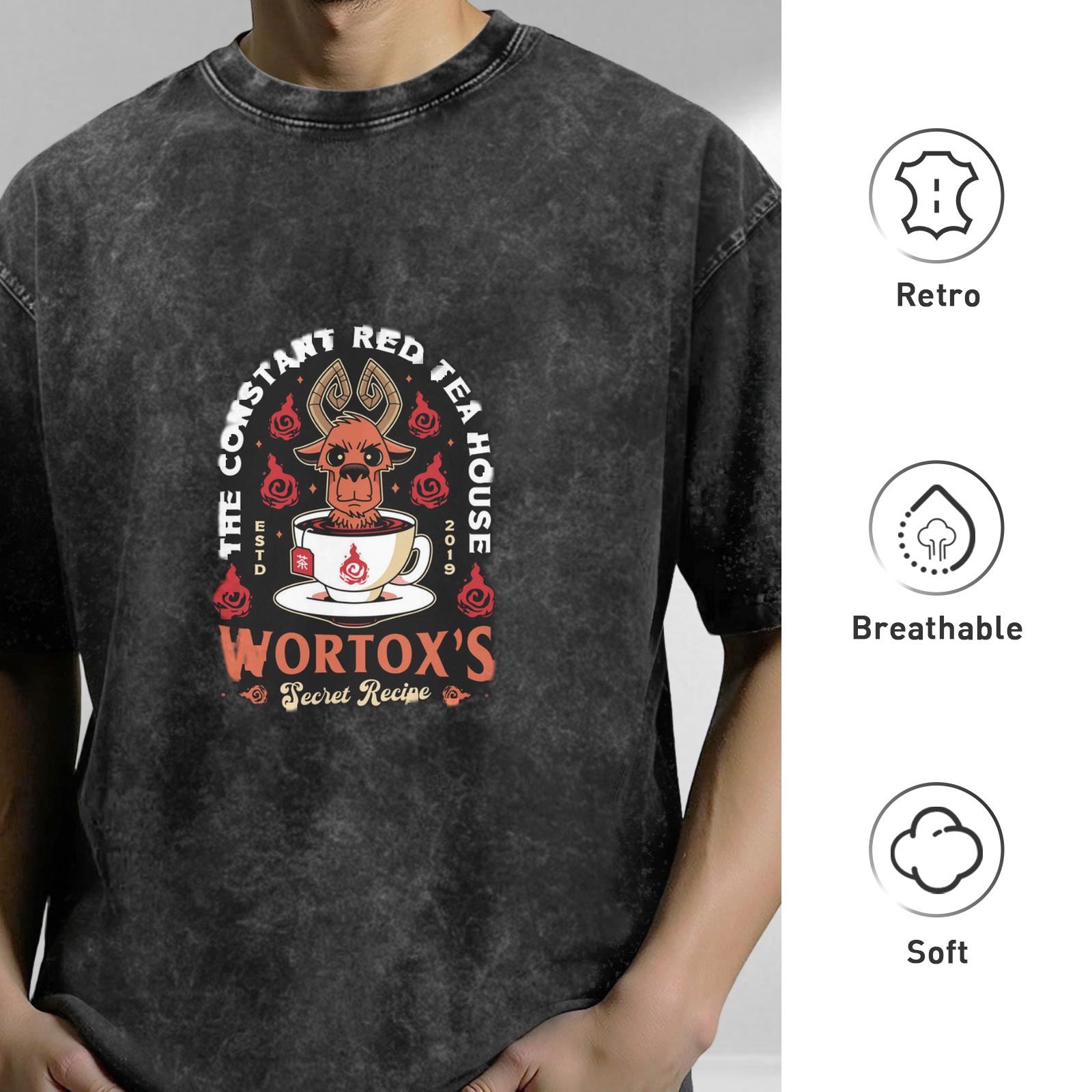 Wortox's Constant Red Tea House Secret Recipe T-Shirt