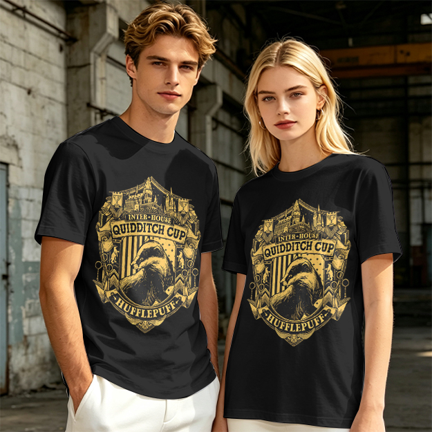 Hufflepuff Inter-House Quidditch Cup Crest T-Shirt