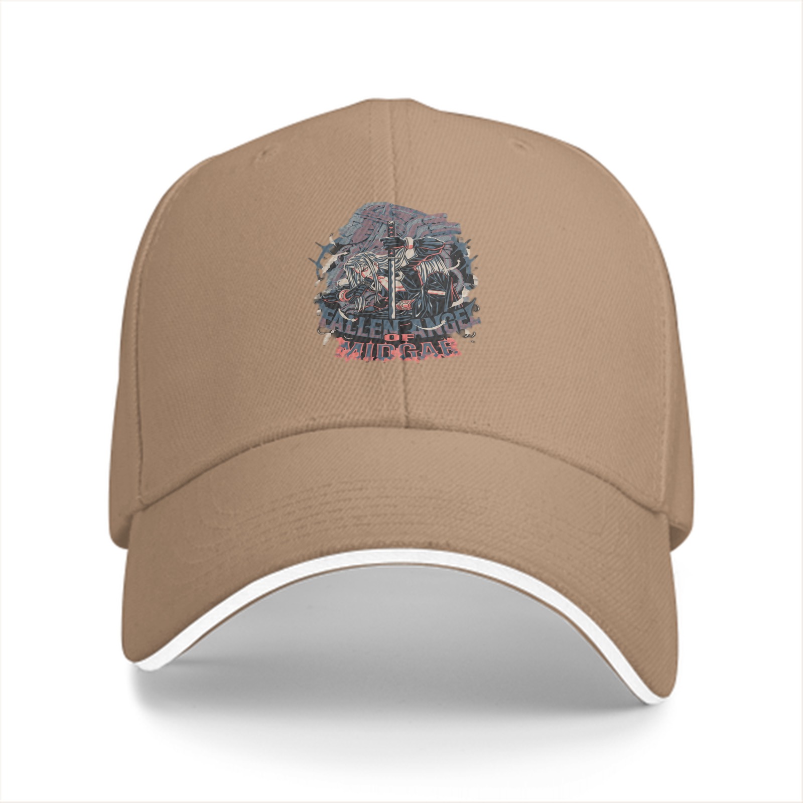 Fallen Angel of Midgar Graphic Black Baseball Cap