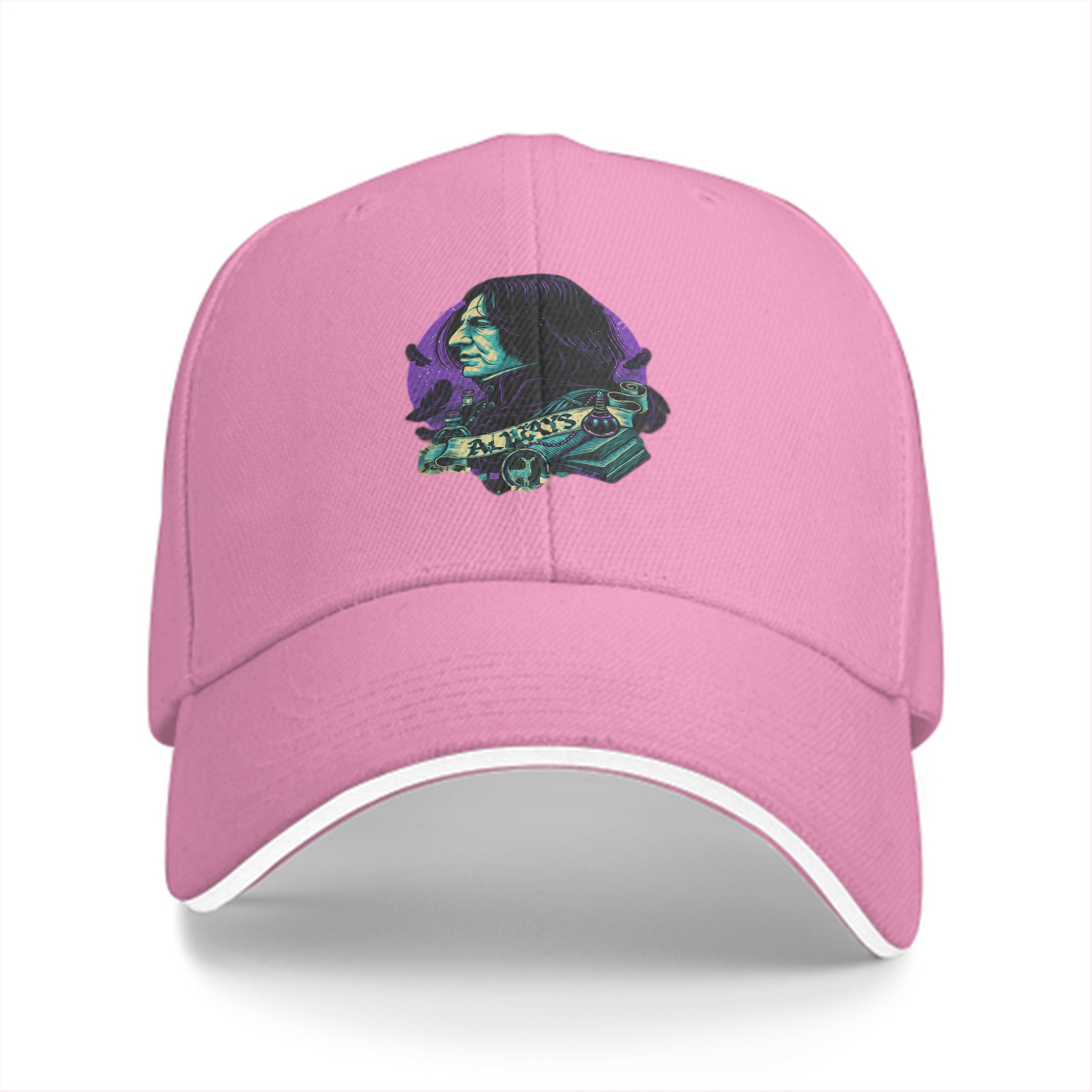 Black baseball cap with Severus Snape 'Always' graphic design