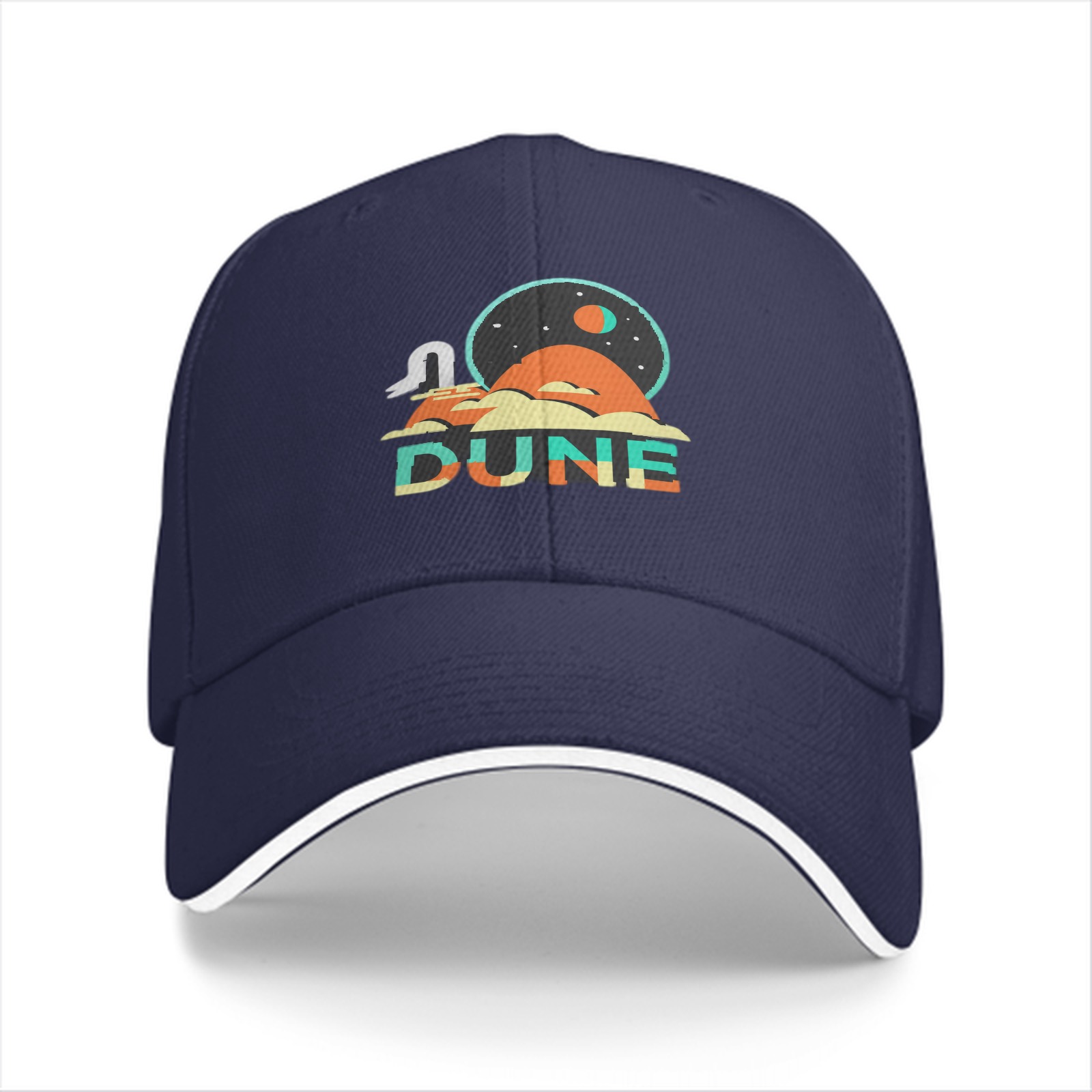 Dune Themed Graphic Black Baseball Cap