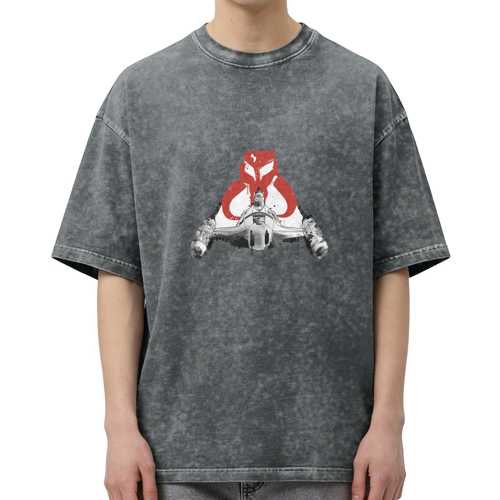 Star Wars Mythosaur Sigil Starfighter Acid Wash T-Shirt