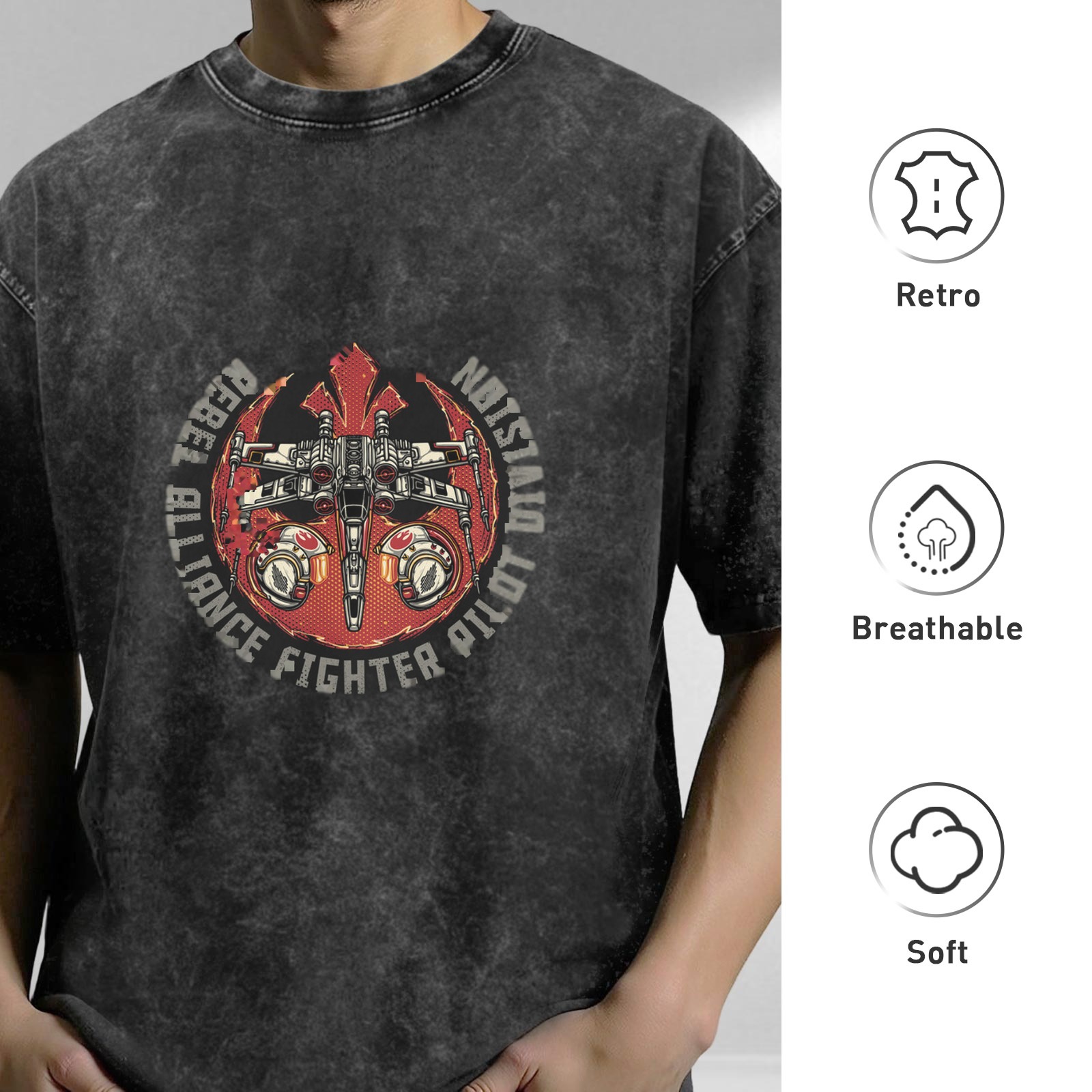 Rebel Alliance Fighter Pilot X-Wing Graphic T-Shirt