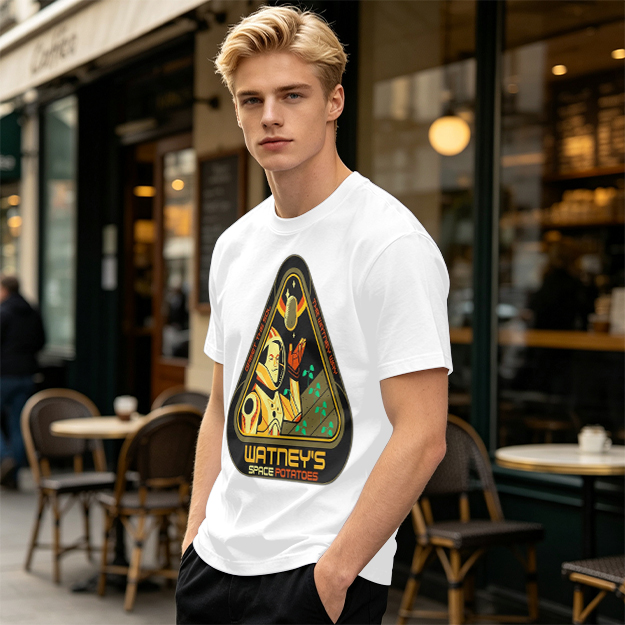Watney's Space Potatoes Astronaut Graphic T-Shirt
