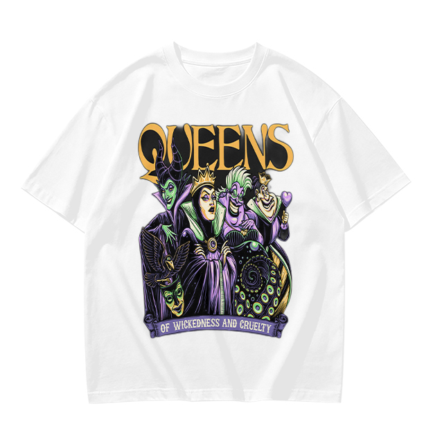 Queens of Wickedness and Cruelty Disney Villains Graphic T-Shirt