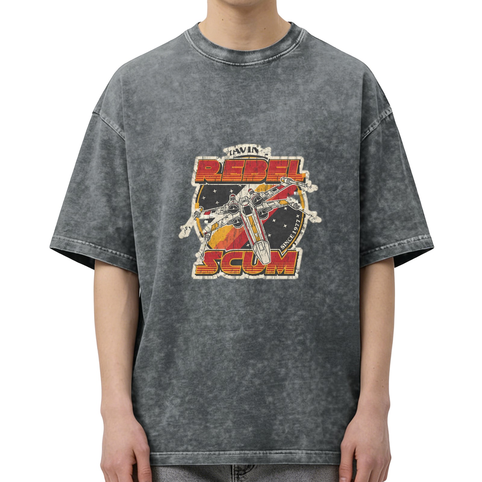Star Wars Rebel Scum X-Wing Vintage Wash Graphic T-Shirt