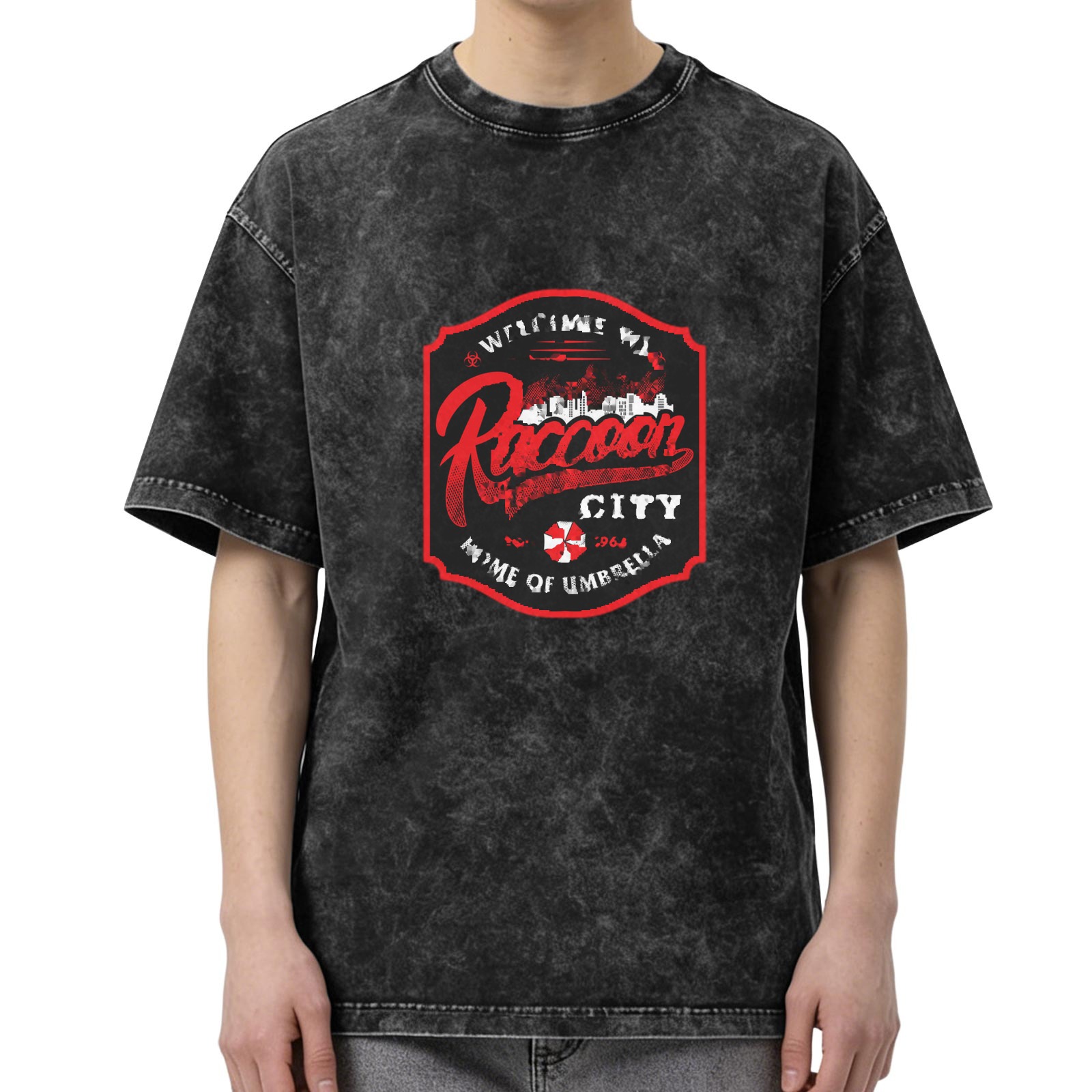 Welcome to Raccoon City Umbrella Vintage Wash T-Shirt