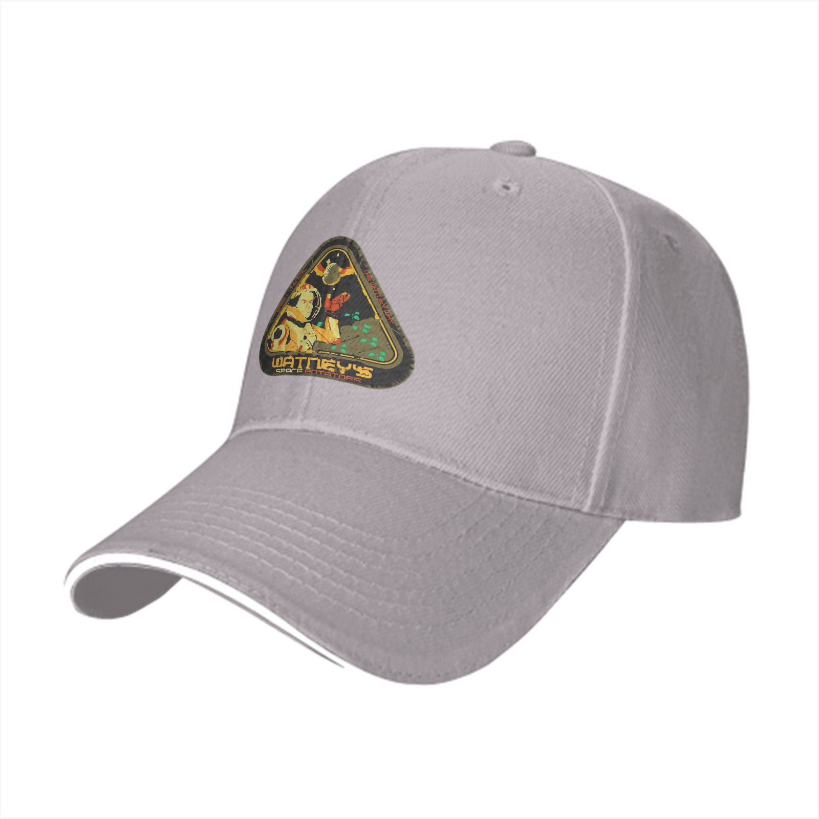 Black baseball cap with Watney's space themed triangular patch