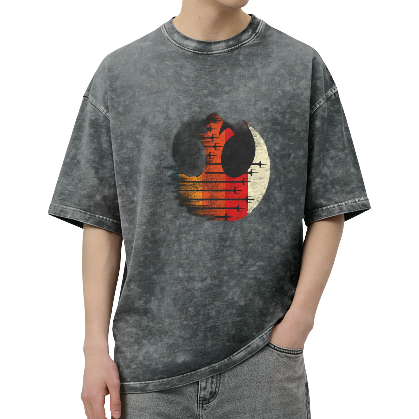 Star Wars Rebel Alliance Symbol Vintage Wash Graphic T-Shirt