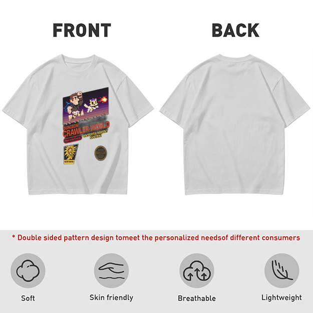 Dungeon Crawler World Retro Pixel Game Graphic T-Shirt
