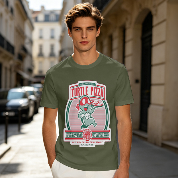 Turtle Pizza Teenage Mutant Ninja Turtles Graphic T-Shirt