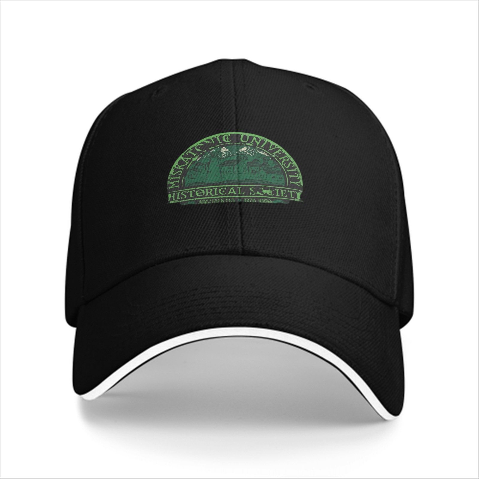 Miskatonic University Historical Society Print Black Baseball Cap