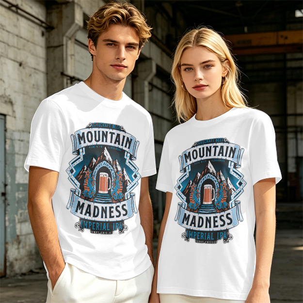 Mountain Madness Imperial IPA Graphic T-Shirt Design
