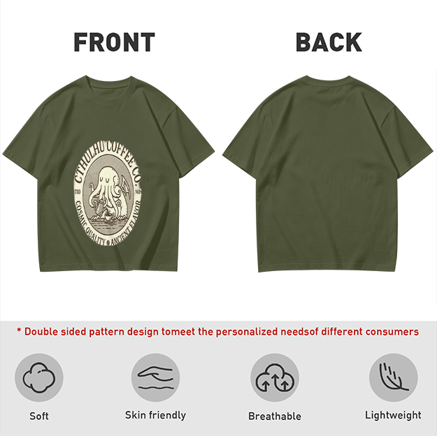 Cthulhu Coffee Co. Cosmic Flavor Graphic T-Shirt