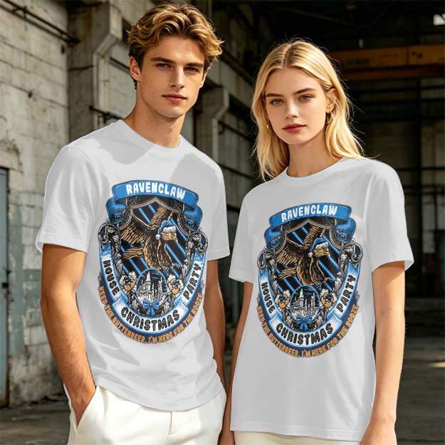 Ravenclaw House Christmas Party T-Shirt with Butterbeer Theme