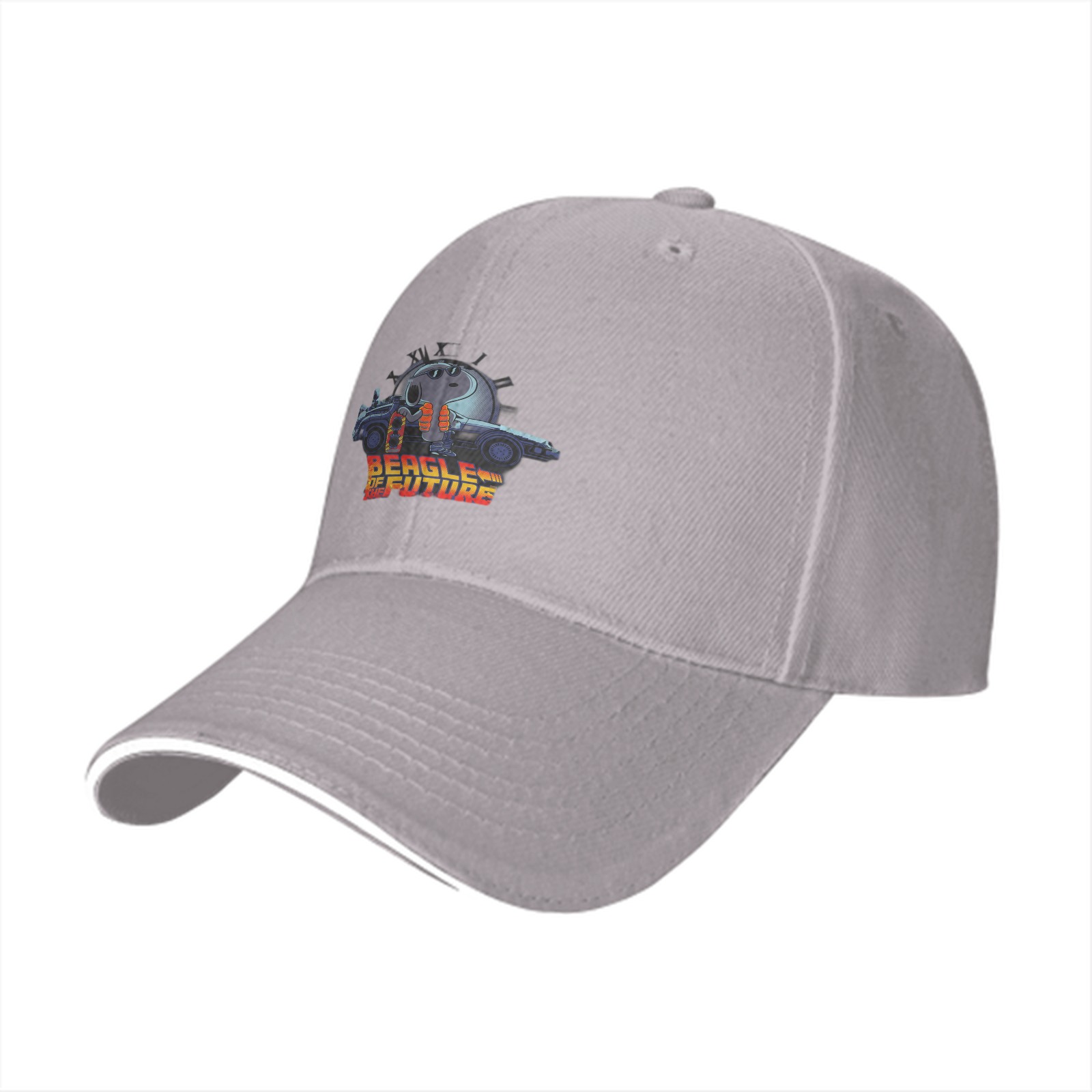Beagle of the Future Graphic Black Baseball Cap