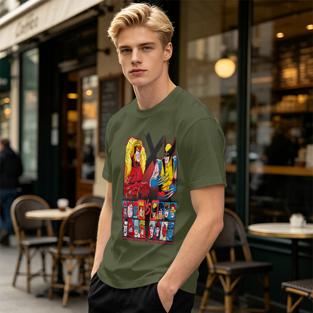 X-Men Wolverine vs Sabretooth Graphic T-Shirt