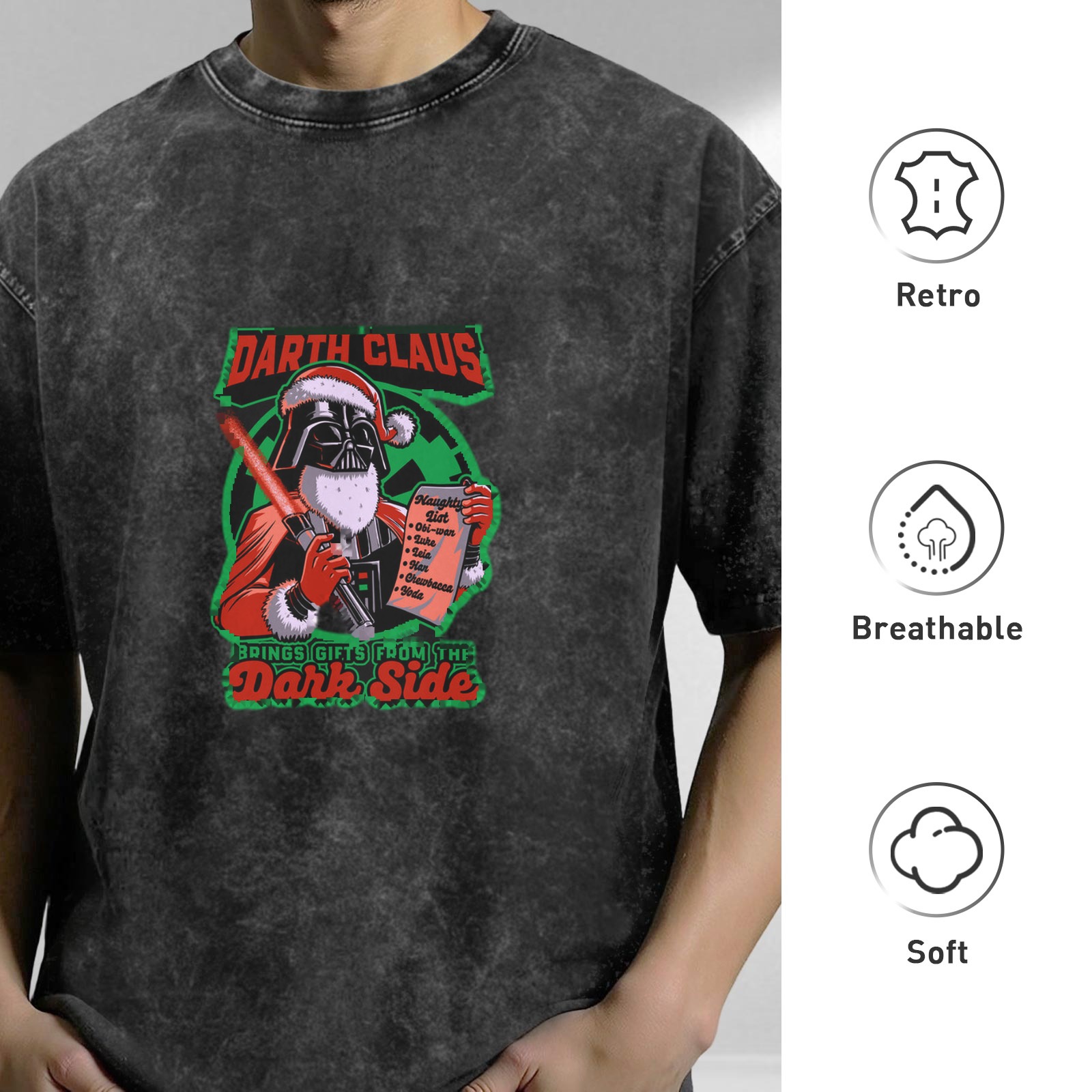 Darth Claus Dark Side Christmas T-Shirt