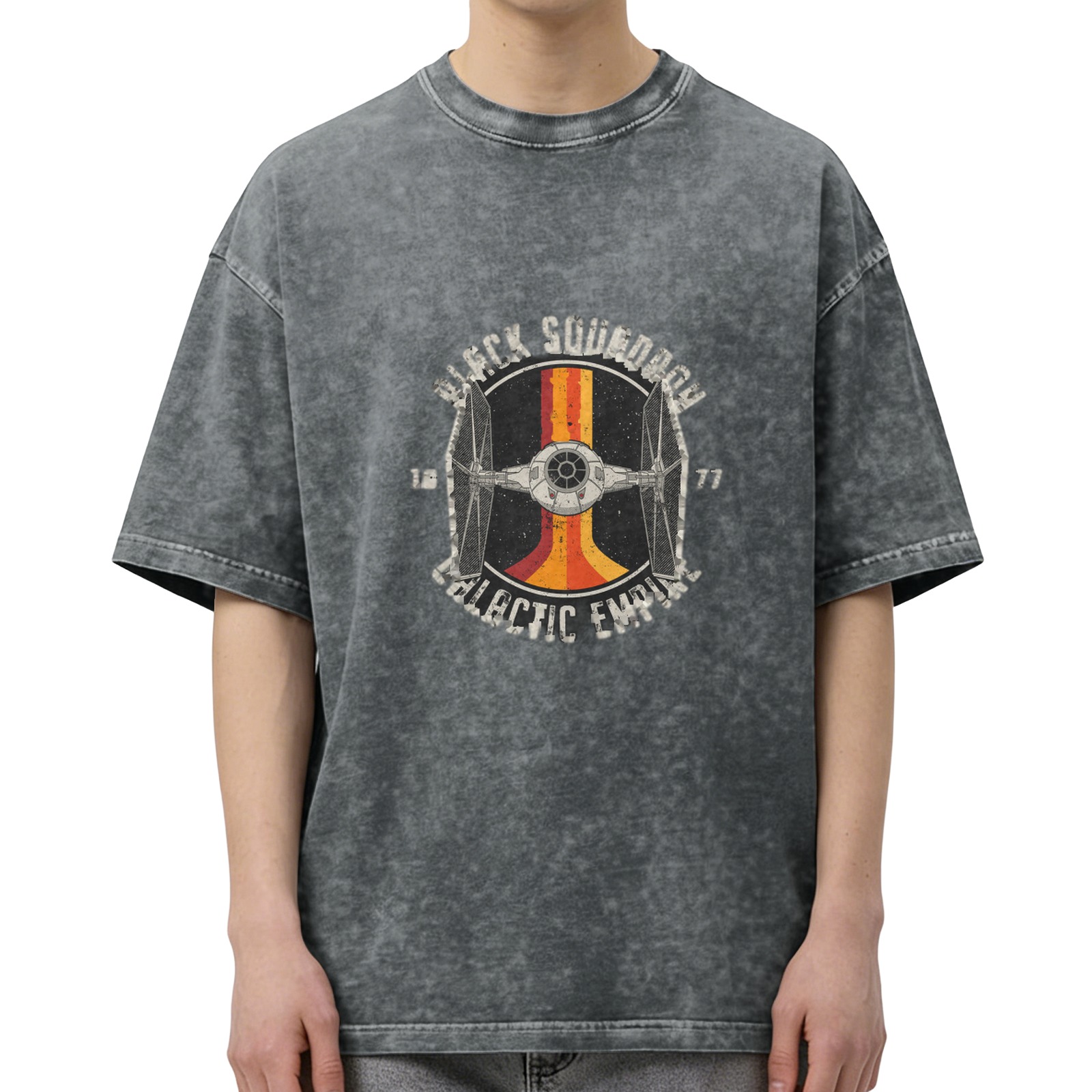 Star Wars Black Squadron Galactic Empire TIE Fighter Vintage Wash T-Shirt