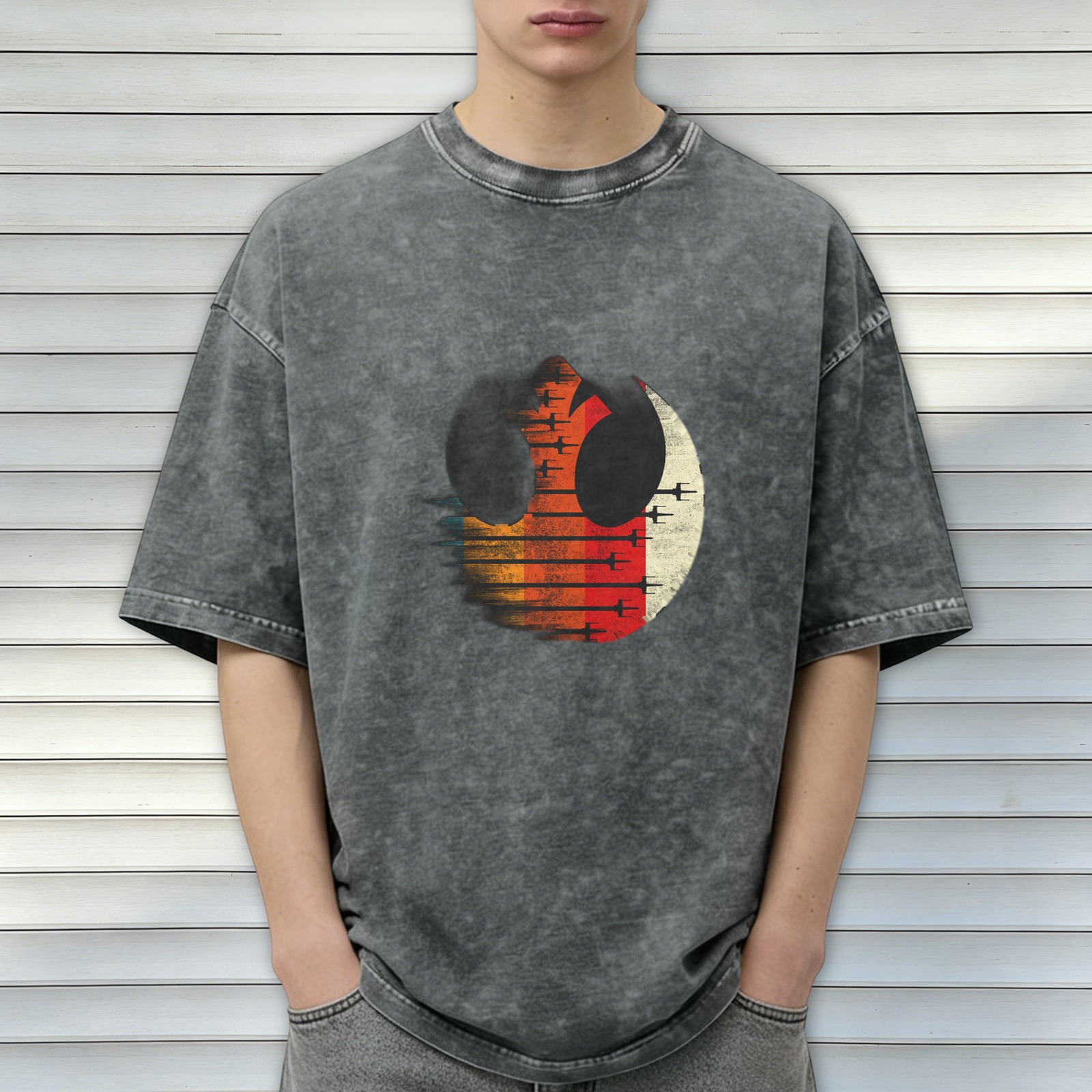 Star Wars Rebel Alliance Symbol Vintage Wash Graphic T-Shirt