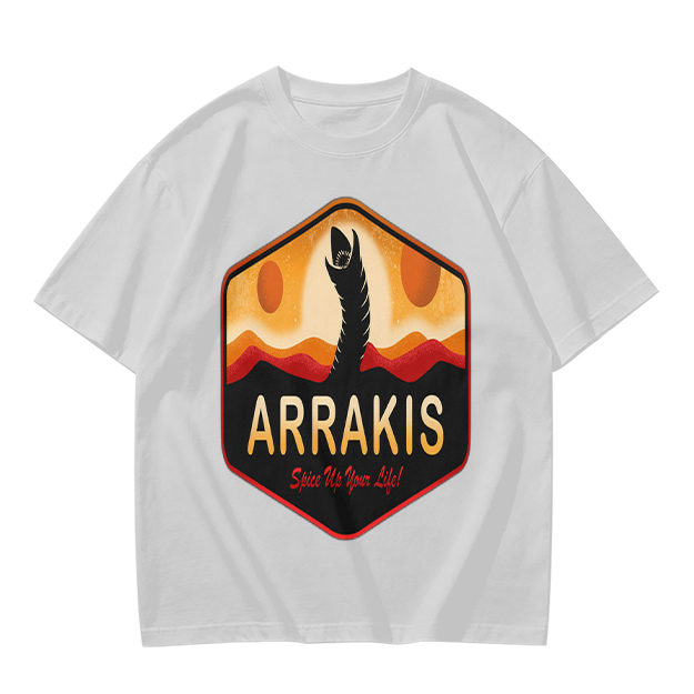 Arrakis Sandworm Desert Sunset Graphic T-Shirt Design