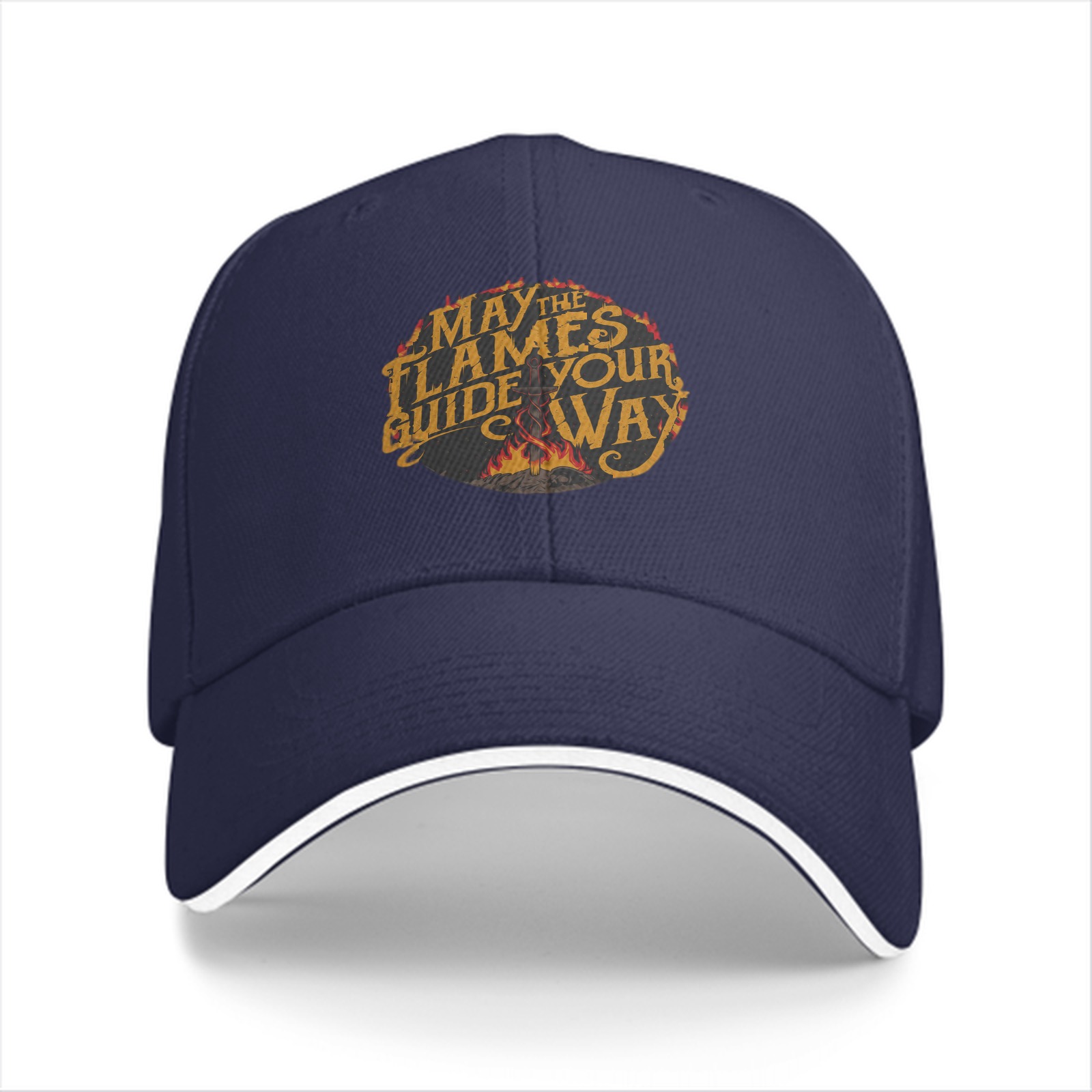 May The Flames Guide Your Way Black Baseball Cap