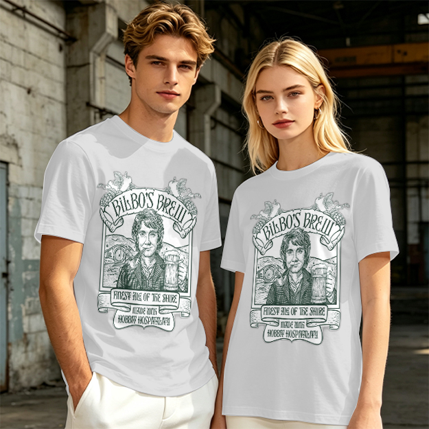 Bilbo's Brew Finest Ale of the Shire Themed T-Shirt
