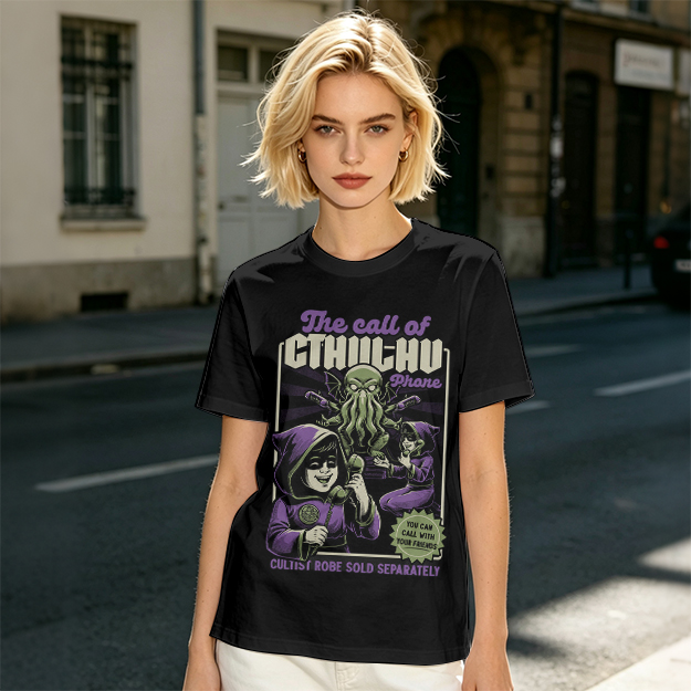 The Call of Cthulhu Phone Funny Graphic T-Shirt