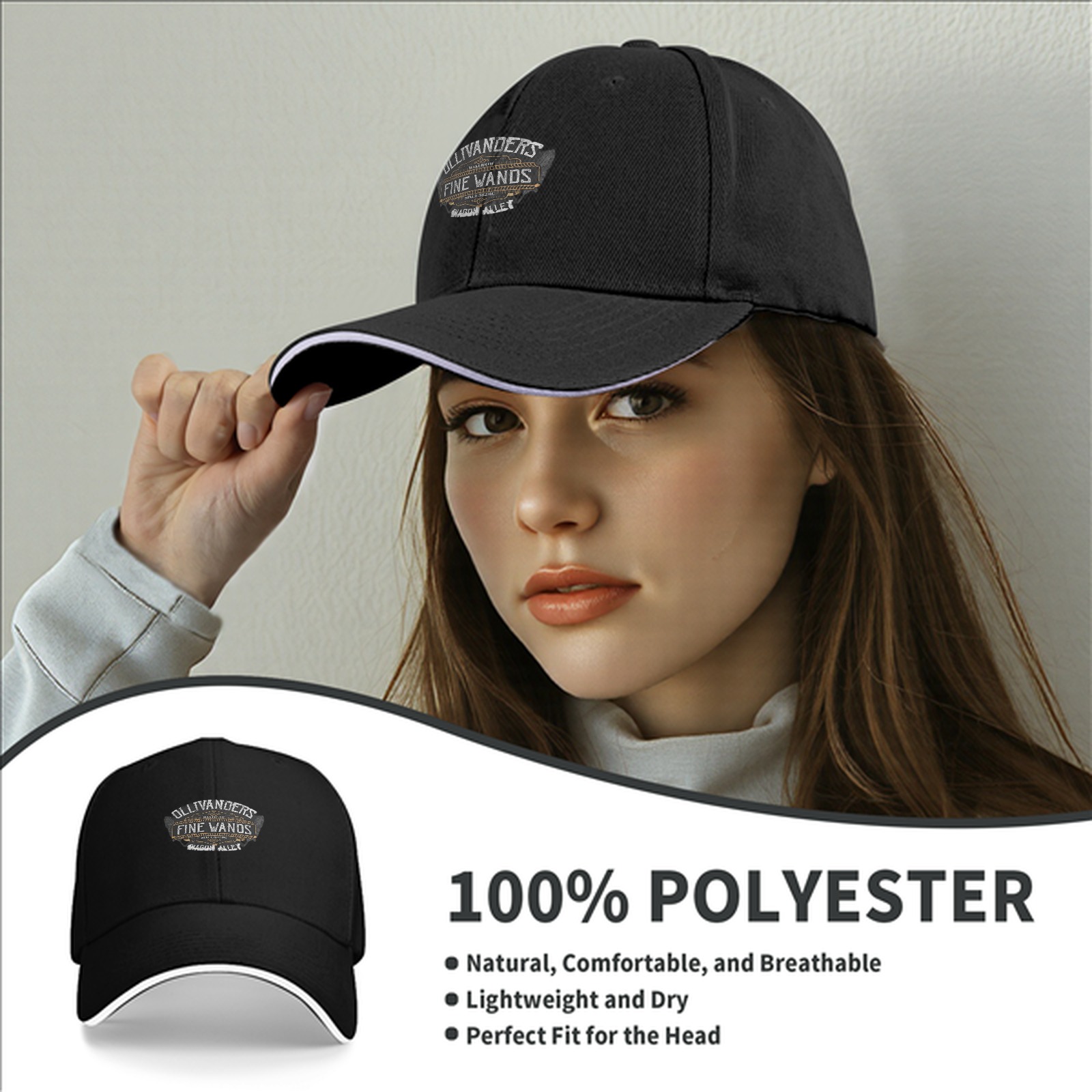 Ollivanders Fine Wands Diagon Alley Baseball Cap