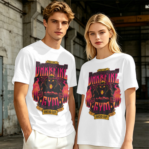 Darkfire Gym Graphic Print Olive T-Shirt